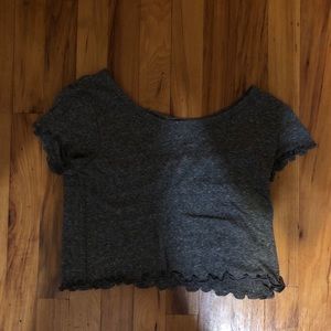 Scallop crop top